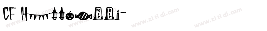 CF Halloween字体转换